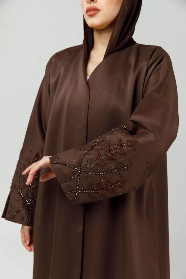 chic brown abaya